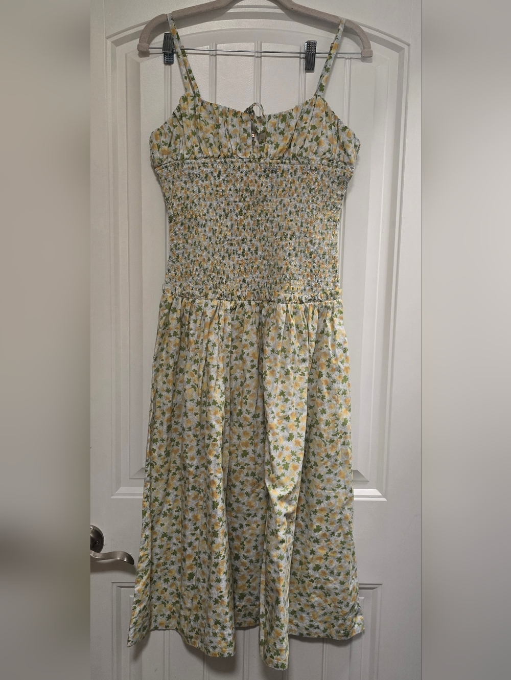 FREE PEOPLE Cottagecore Smocked Floral Lavender Daze Dress - Picture 5 of 11